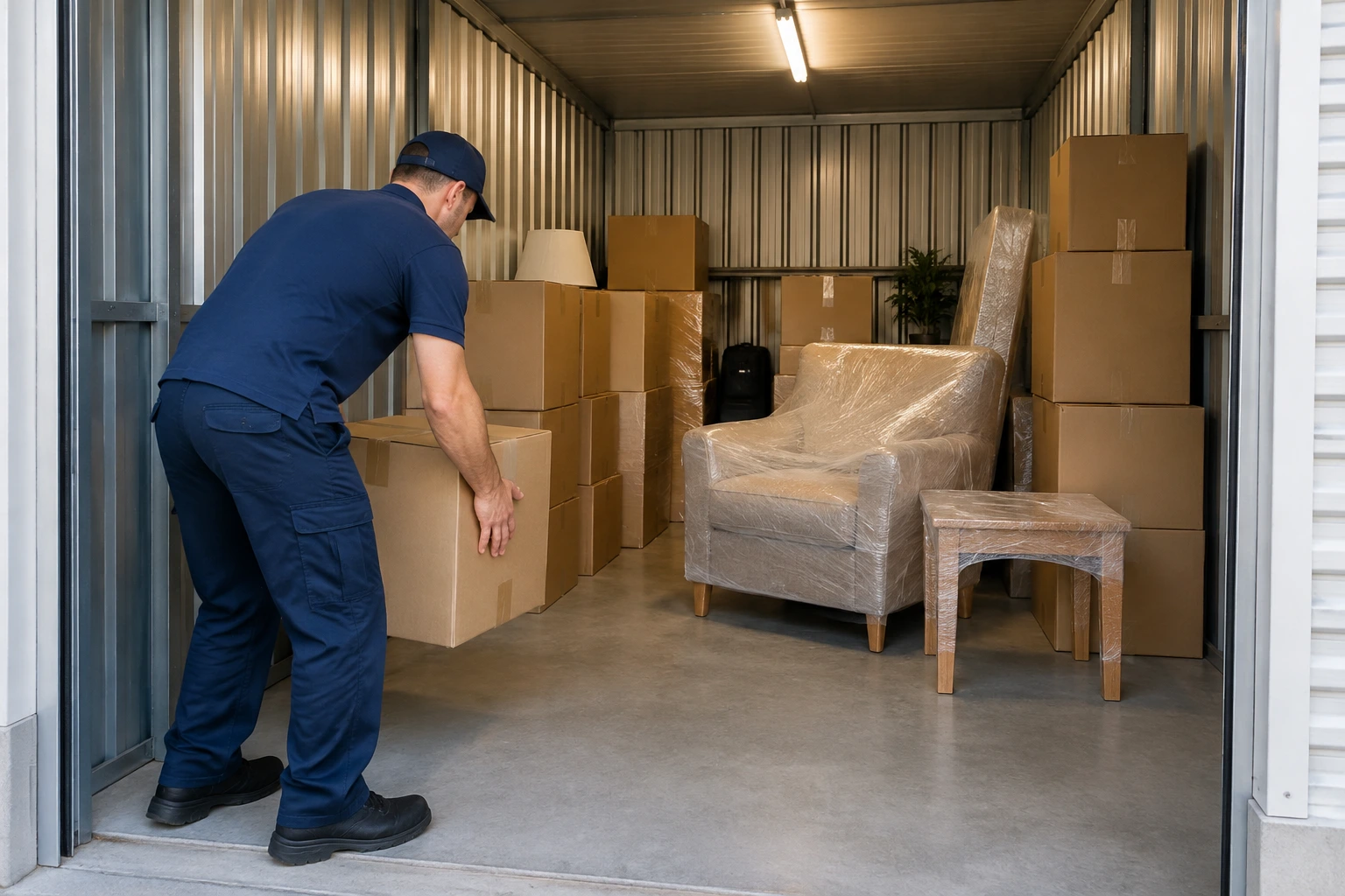 Household belongings stored during overseas relocation