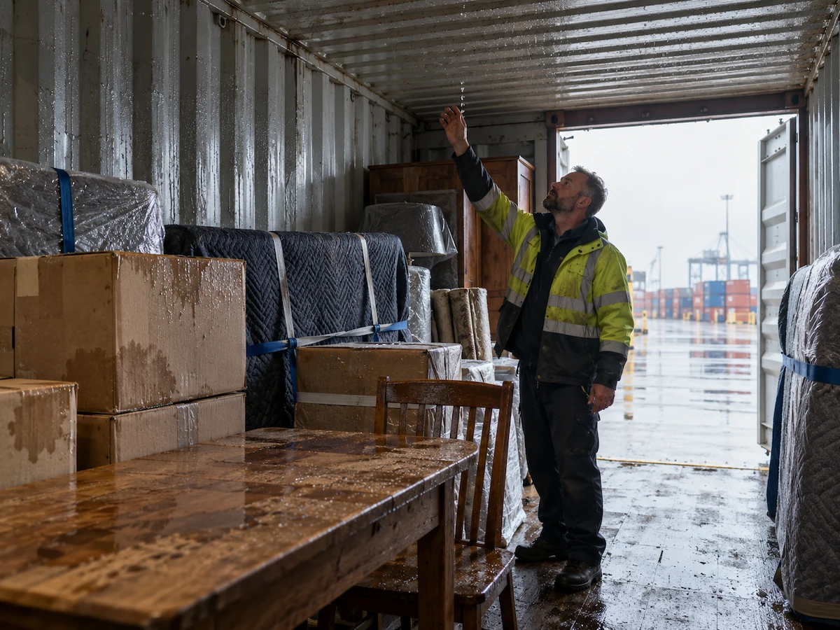 shipping container condensation